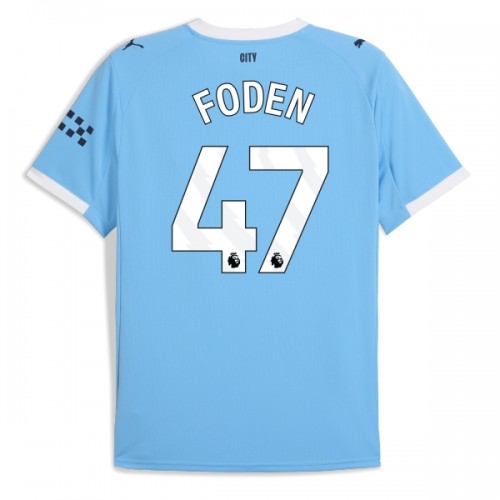 Camiseta Manchester City Foden 47 Primera 2025-26 Camiseta Manchester City Foden 47 Primera 2025-26